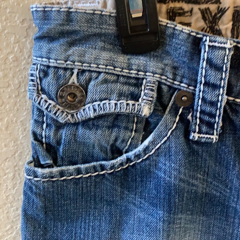 Express Distress Bootcut Jeans - Picture 3 of 8